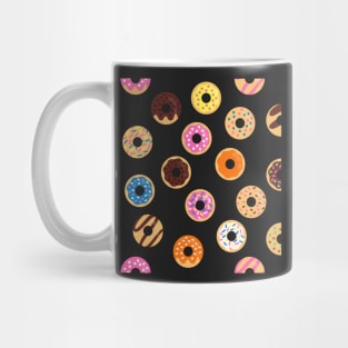 Doughnut Pattern Blue Mug